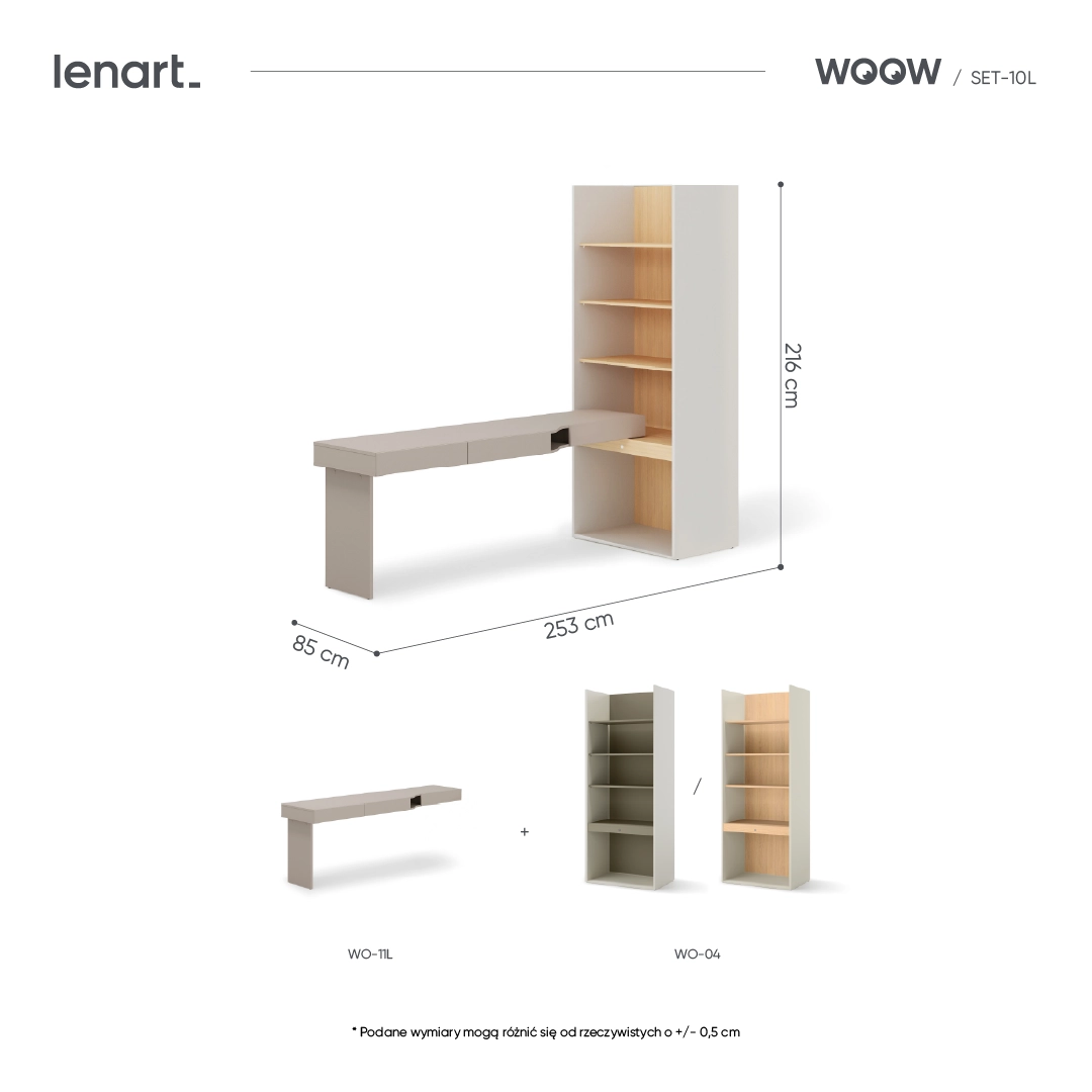 Mēbeļu komplekts WOOW SET-WOS10LVB Lenart — изображение 5