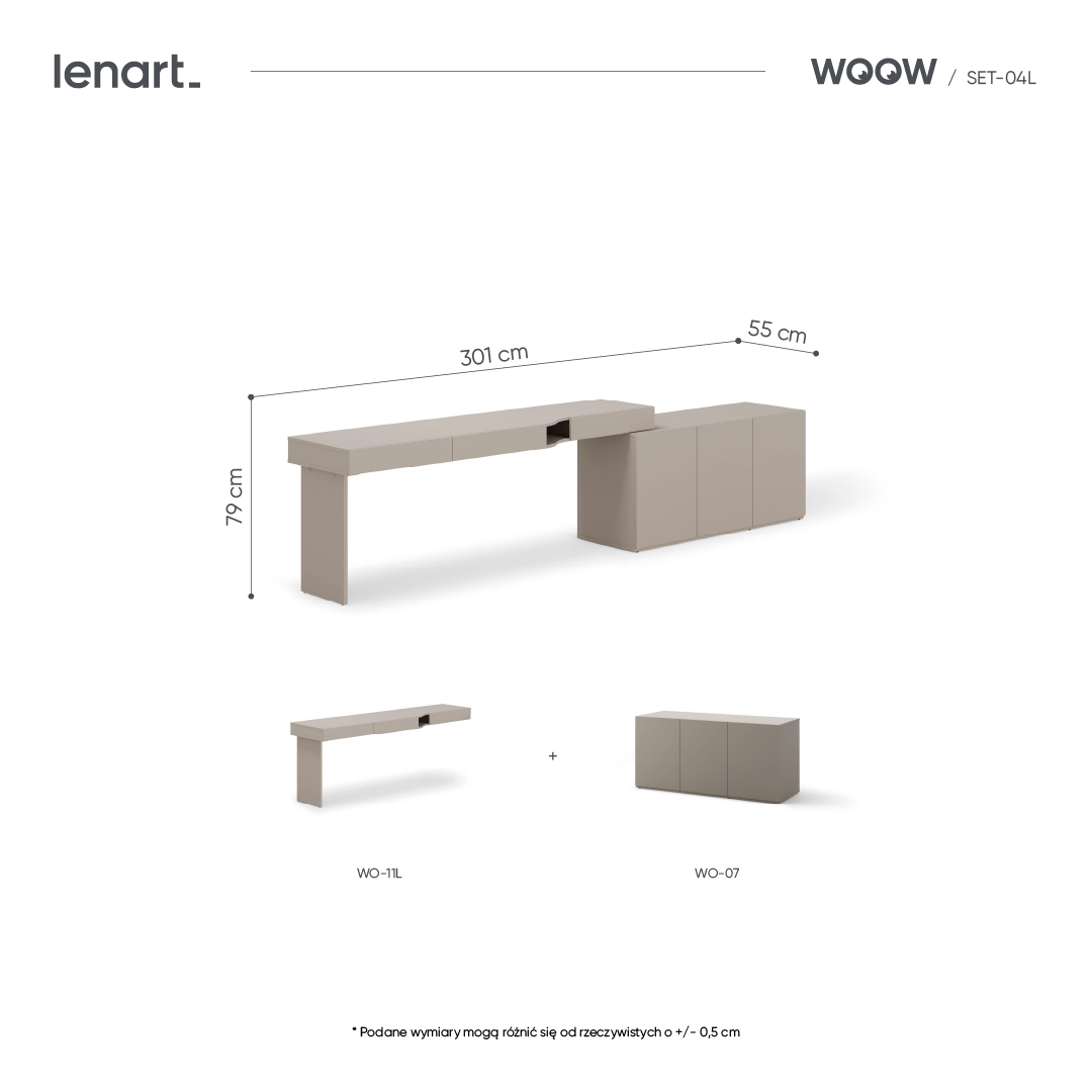 Mēbeļu komplekts WOOW SET-WOS4L Lenart — изображение 7