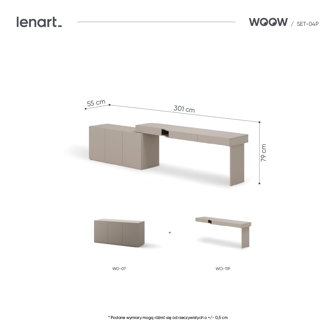Mēbeļu komplekts WOOW SET-WOS4P Lenart — изображение 6