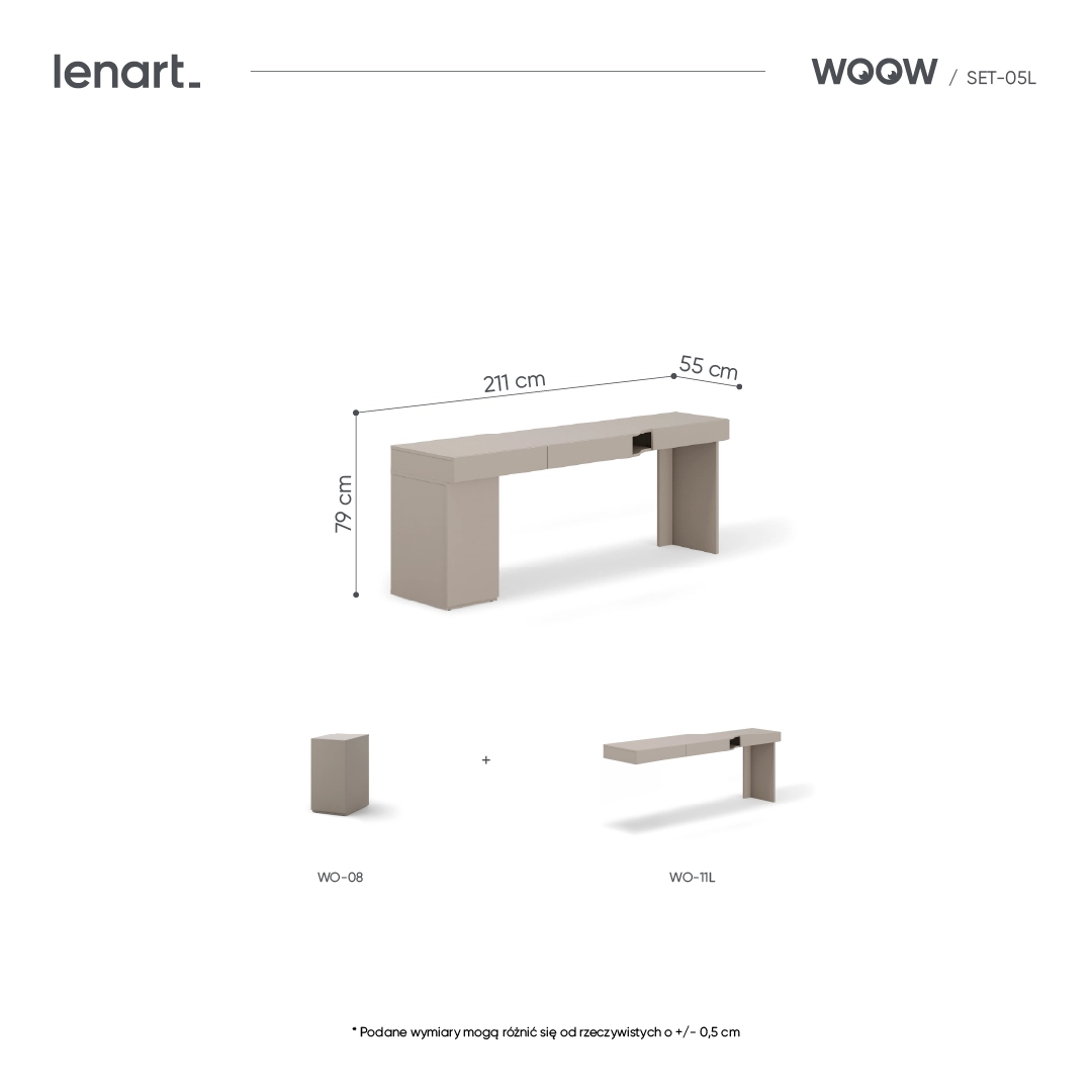 Mēbeļu komplekts WOOW SET-WOS5L Lenart — изображение 6