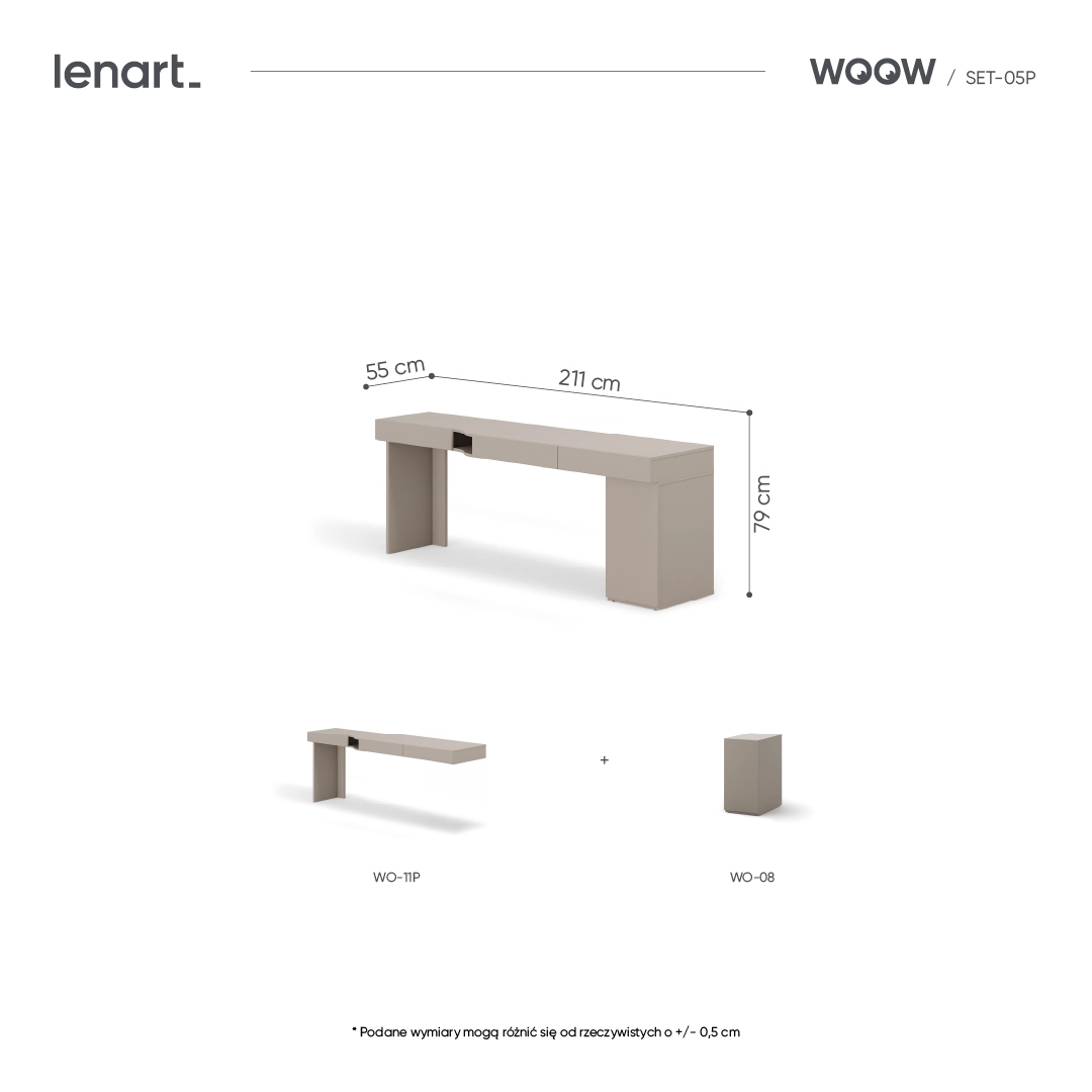 Mēbeļu komplekts WOOW SET-WOS5P Lenart — изображение 7