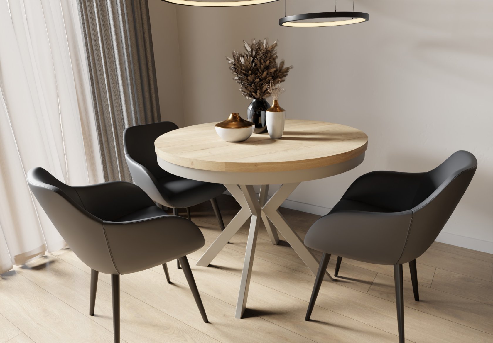 EDDER galds 90 cm ar apmali
