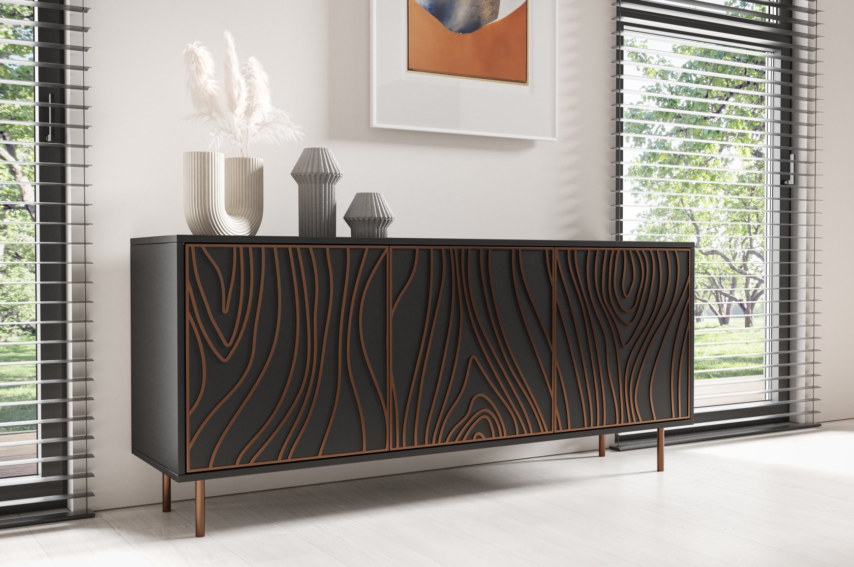 TIVARO trīsdaļīga kumode — 2 attēls