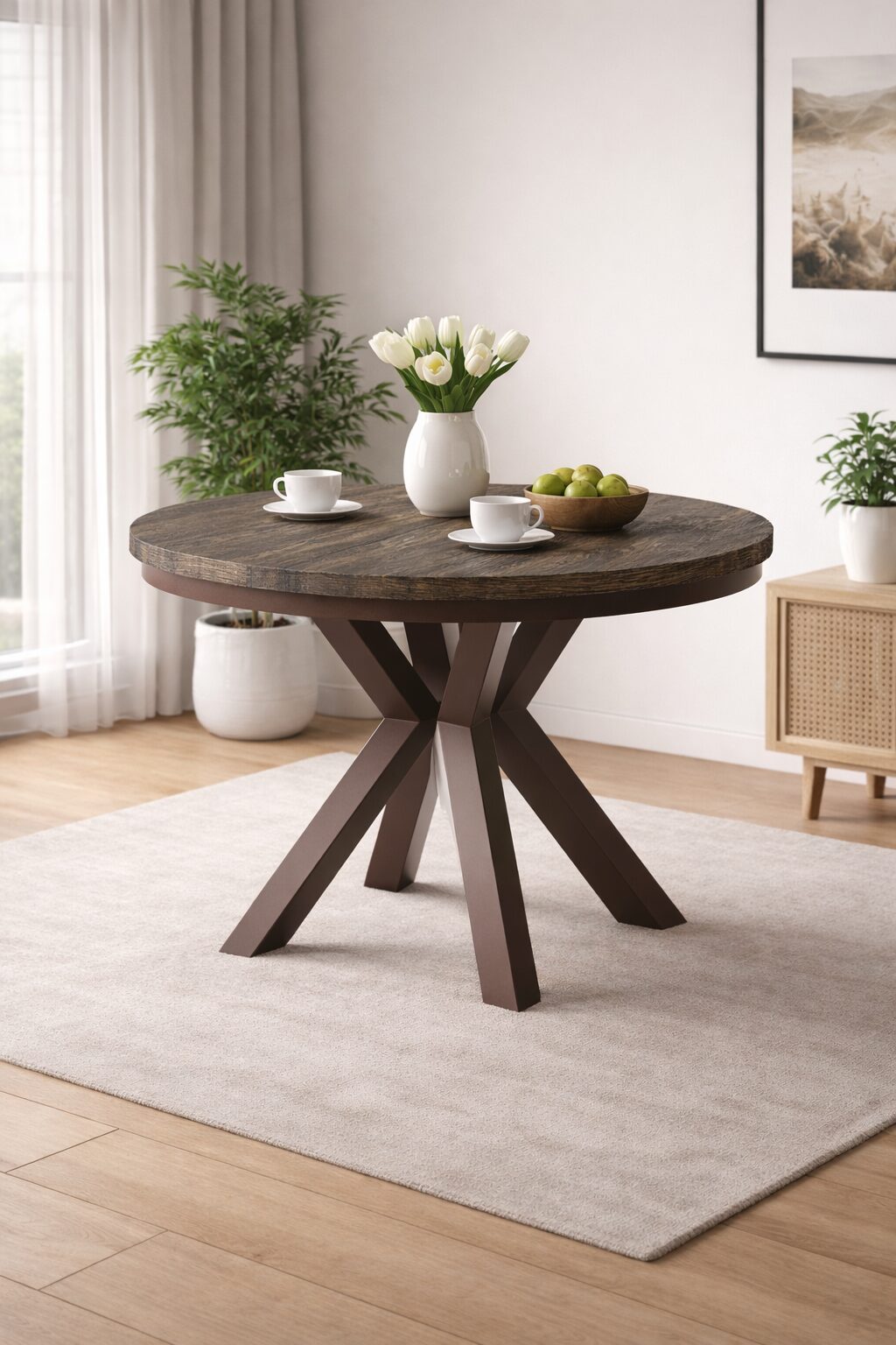 NARVIC galds 100 cm - ozolkoka finieris